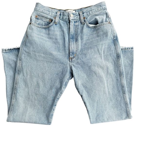 AGOLDE Pinch Waist High Rise Kick In Riptide Size 28 - Picture 6 of 10